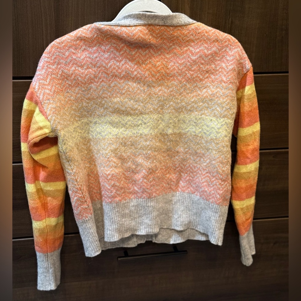 Sundance Orange and Yellow Women's Cardigan Sweater - Picture 10 of 10